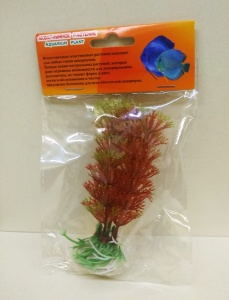 Искусственное растение Кабомба фиолетово-зеленая, 10 см