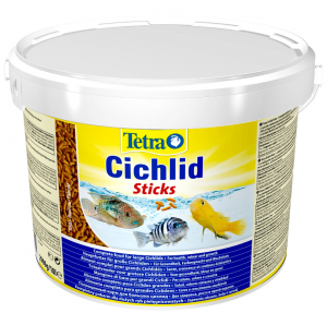 Tetra Cichlid Sticks - Основной корм для цихлид и крупных рыб, палочки 10 л/2,9кг