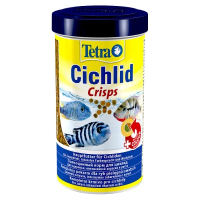 Tetra Cichlid Pro Crisps Основной корм для цихлид и крупных рыб, чипсы 500 мл/115гр