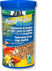 JBL Pond Sticks Classic - Классический корм в виде палочек для прудовых рыб, 1 л (100 г)