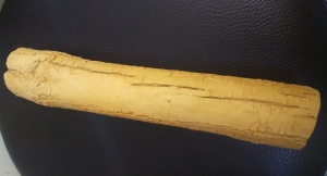 Трубка керамическая сквозная прямая Коряга 28 см, диаметр 4 см