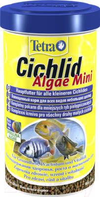 Tetra Cichlid Algae Mini Корм для небольших растительноядных цихлид, шарики, 1кг
